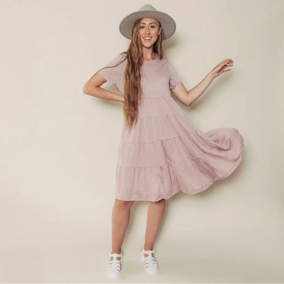 Hayden Dresses | Mauve Midi Dress Plus Size | Color: Pink | Size: 1x | Sarandyw's Closet
